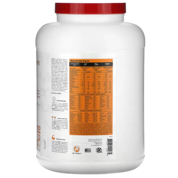 Гейнер для набору сухої м'язової маси, MuscLean, Metabolic Nutrition, молочний коктейль з арахісовим маслом, 2267 г