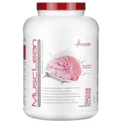 Гейнер для сухої м'язової маси, Metabolic Nutrition MuscLean, смак полуничний молочний коктейль 2267 г