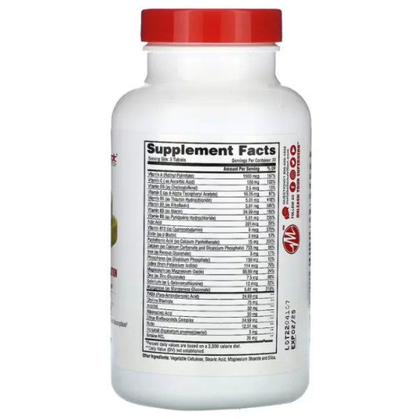 Вітаміни та мінерали для волосся, нігтів та шкіри, Hair Skin & Nails, Metabolic Nutrition, комплекс максимальної ефективності, 90 таблеток