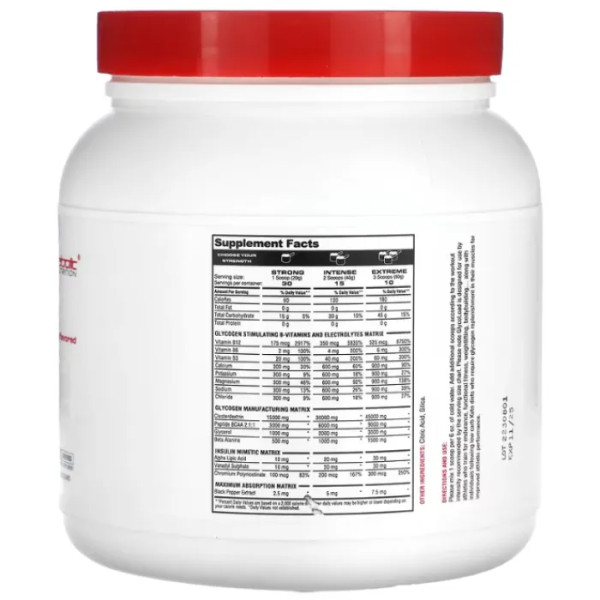 Посттренувальна формула, GlycoLoad, Metabolic Nutrition, збільшує м'язову силу та витривалість, без смаку, 600 г