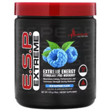 Передтренувальна формула Metabolic Nutrition ESP Extreme Energy Stimulant Pre-Workout, синя малина 275 г