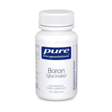 Бор (гліцинат), Pure Encapsulations Boron (glycinate), підтримка гормонального балансу та кісток, 60 капсул