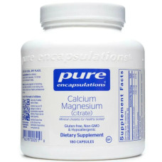 Кальцій магній цитрат, Calcium Magnesium (citrate) Pure Encapsulations, 180 капсул