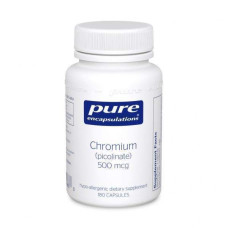 Хром піколінат 500 мкг, Chromium (picolinate) Pure Encapsulations, 180 капсул
