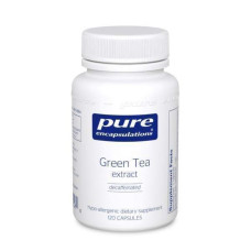 Экстракт зеленого чая без кофеина, Green Tea Extract Pure Encapsulations, 120 капсул