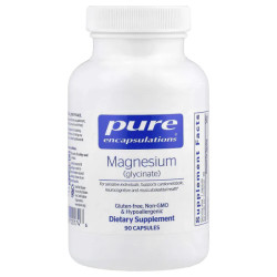Магній гліцинат 120 мг, Magnesium (glycinate) Pure Encapsulations, 90 капсул