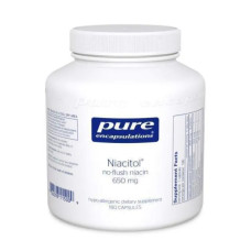 Ніацин без почервоніння 650 мг, Niacitol Pure Encapsulations, 180 капсул