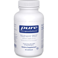 Мультивітаміни та мінерали без заліза та міді, Nutrient 950 Pure Encapsulations, 90 капсул