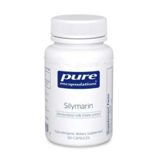 Силімарин, Silymarin Pure Encapsulations, підтримка печінки та антиоксидантної активності, 120 капсул