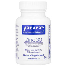 Цинк піколінат 30 мг, Zinc Pure Encapsulations, 180 капсул