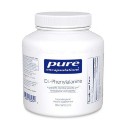 DL-фенилаланин, DL-Phenylalanine Pure Encapsulations, 180 капсул