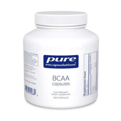 BCAA, BCAA Pure Encapsulations, поддержка мышечной функции во время упражнений, 250 капсул