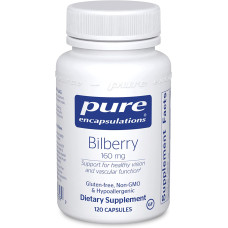 Екстракт чорниці 160 мг, Bilberry Pure Encapsulations, 120 капсул