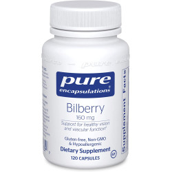 Экстракт черники 160 мг, Bilberry Pure Encapsulations, 120 капсул