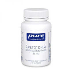7 кето DHEA 25 мг, Pure Encapsulations 7-Keto DHEA, 120 капсул