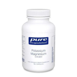 Калий и магний цитрат, Potassium Magnesium (citrate) Pure Encapsulations, 180 капсул