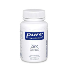 Цинк цитрат, Zinc (citrate) Pure Encapsulations, 180 капсул