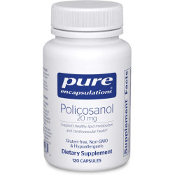 Полікозанол 20 мг, Pure Encapsulations Policosanol, 120 капсул