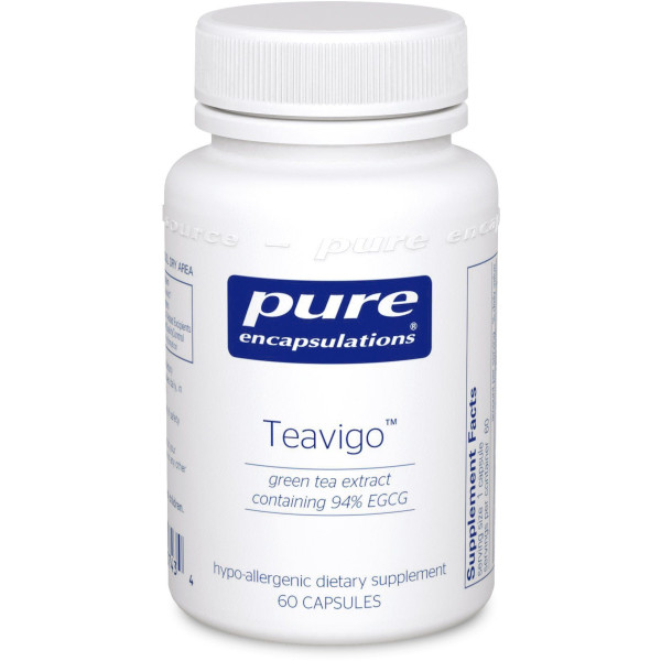 Високоочищений екстракт зеленого чаю, Teavigo, Pure Encapsulations, 60 капсул
