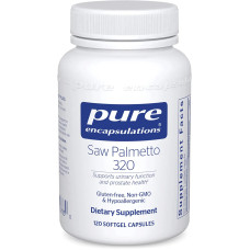 Со пальметто 320 мг, Saw Palmetto Pure Encapsulations, поддержка здоровой функции простаты и мочеиспускания, 120 капсул