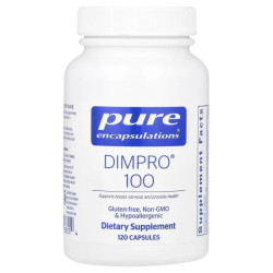 DIM 100, гормональный метаболизм, DIM-PRO® 100 Pure Encapsulations, 120 капсул