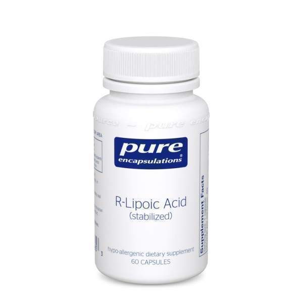 R-ліпоєва кислота (стабілізована), R-Lipoic Acid, Pure Encapsulations, 60 капсул
