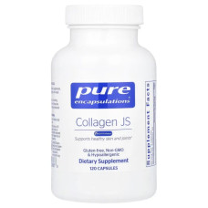 Колаген BioCell 1000 мг, Pure Encapsulations Collagen JS, підтримка здоров'я суглобів та шкіри, 120 капсул (500 мг на капсулу)