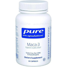 Мака-3, Maca-3 Pure Encapsulations, сприяє здоровому лібідо та функції репродуктивної системи, 60 капсул
