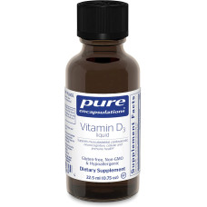 Вітамін D3 рідкий, Vitamin D3 liquid Pure Encapsulations, 22,5 мл