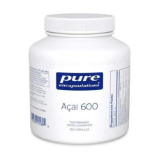Асаї 600 мг, Acai Pure Encapsulations, підтримка імунітету та антиоксидантів, 180 капсул