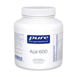 Асаї 600 мг, Acai Pure Encapsulations, підтримка імунітету та антиоксидантів, 180 капсул