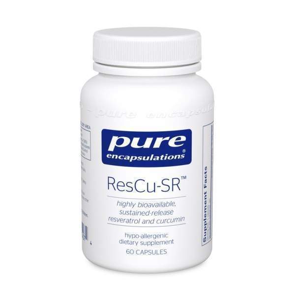 Ресвератрол і куркумін, ResCu-SR, Pure Encapsulations, 60 капсул