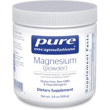 Магній порошок, Magnesium (powder) Pure Encapsulations, 108 г