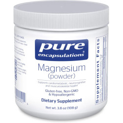 Магній порошок, Magnesium (powder) Pure Encapsulations, 108 г