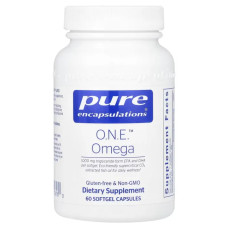 Омега-3 жирні кислоти, O.N.Е. Omega Pure Encapsulations, 60 капсул