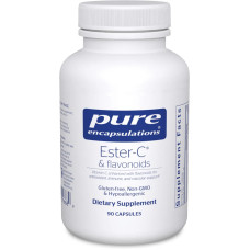 Эстер C и флавоноиды, Pure Encapsulations Ester-C & flavonoids, 90 капсул