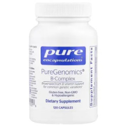 В-комплекс, PureGenomics B-Complex Pure Encapsulations, 120 капсул