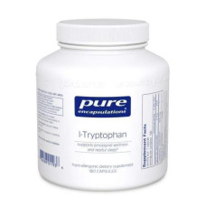 L-триптофан, l-Tryptophan Pure Encapsulations, емоційний добробут та спокійний сон, 180 капсул