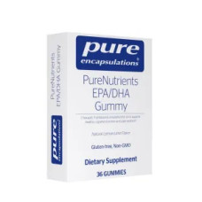 Риб'ячий жир ЕПК ДГК жувальний, зі смаком лимон лайм, PureNutrients EPA DHA Gummy Pure Encapsulations, 36 жувальних таблеток
