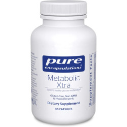 Метаболічна формула, Pure Encapsulations Metabolic Xtra, для функції інсуліну та гомеостазу глюкози, 90 капсул