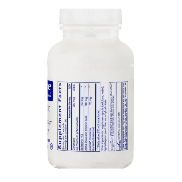 Метаболічна формула, Metabolic Xtra, Pure Encapsulations, для здорової функції інсуліну та гомеостазу глюкози, 90 капсул