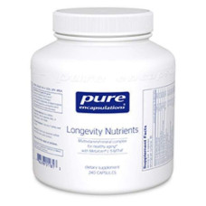 Нутріенти для довголіття, Longevity Nutrients Pure Encapsulations, мультивітамінно-мінеральний комплекс для здорового старіння, 240 капсул