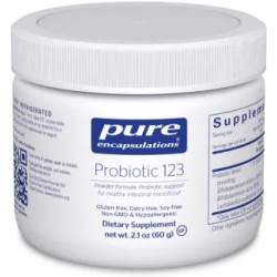 Пробиотик для детей, поддержка микрофлоры кишечника, Probiotic 123 Pure Encapsulations, 60 г