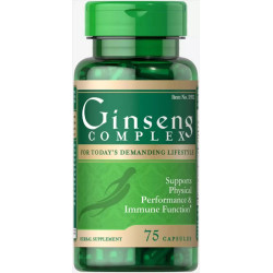 Комплекс женьшеня, Puritan's Pride Ginseng Complex, 75 капсул
