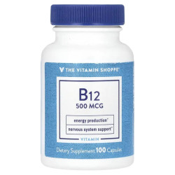 Вітамін B12 500 мкг, B12 The Vitamin Shoppe, 100 капсул