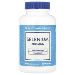 Селен, Selenium The Vitamin Shoppe, 300 таблеток