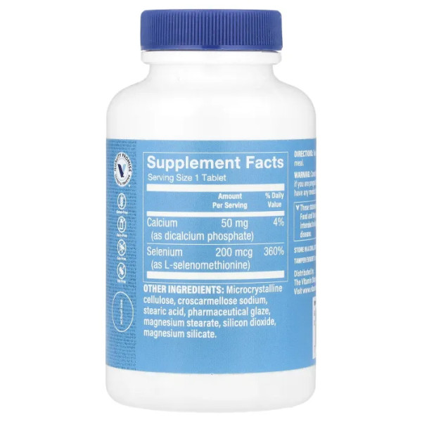 Селен, Selenium, The Vitamin Shoppe, 300 таблеток