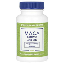 Мака экстракт 450 мг, Maca Extract Vitamin Shoppe, 60 вегетарианских капсул