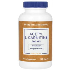 Ацетил L-карнитин 500 мг, Acetyl L-Carnitine Vitamin Shoppe, 120 капсул