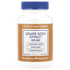 Экстракт виноградных косточек 100 мг, Grape Seed Extract The Vitamin Shoppe, 120 растительных капсул